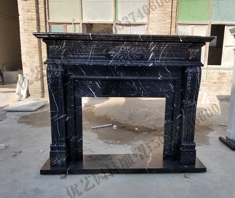 石雕壁爐架，大理石壁爐架，室內(nèi)壁爐架