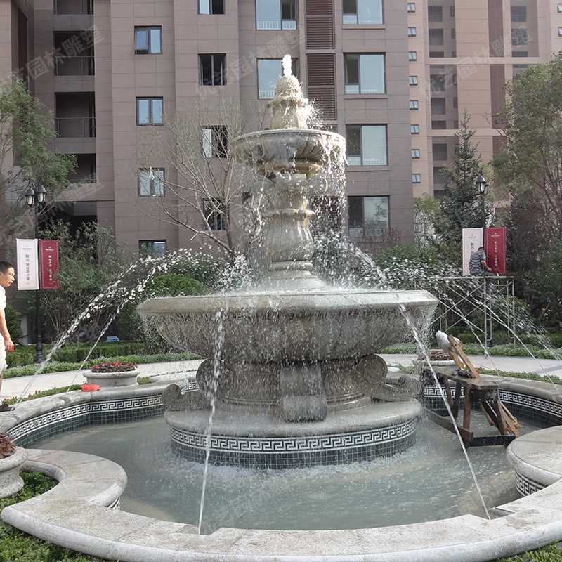 石雕噴泉，花崗巖噴泉，景觀噴泉