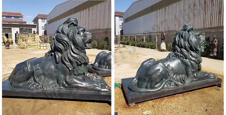 匯豐銀行銅獅子，銅雕塑廠家，歐式銅獅子