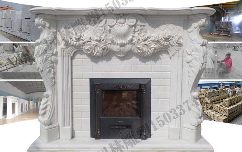 石雕壁爐架制作，石雕壁爐架制作流程，石雕壁爐架工廠