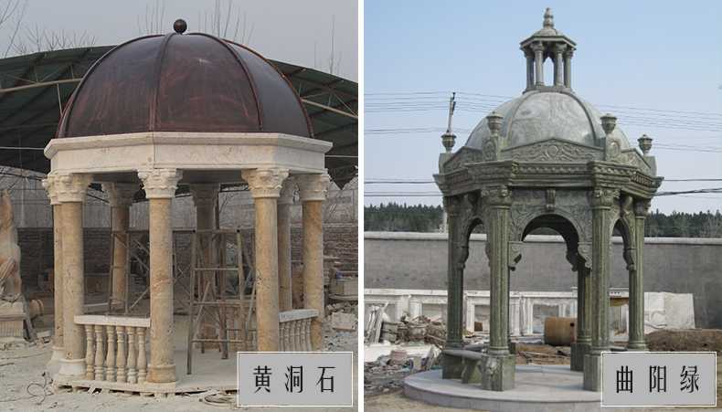 歐式景觀亭子，石雕大理石亭子，河北涼亭廠家