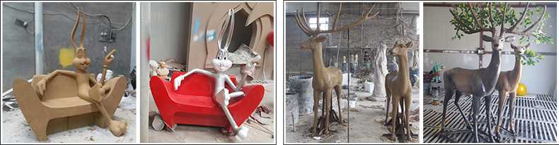 玻璃鋼雕塑制作流程，仿真景觀雕塑廠家