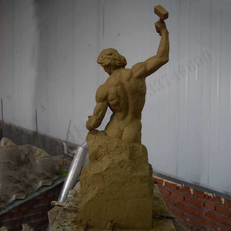 自我雕刻雕塑，雕刻自我雕塑，雕刻自己擺件