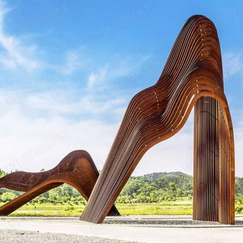 耐候鋼雕塑，耐候鋼雕塑定制